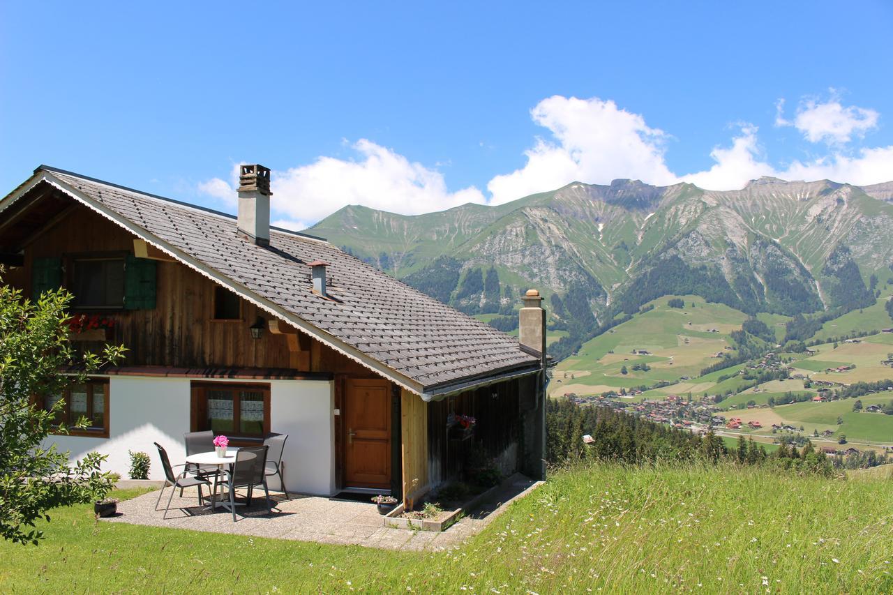 Ferienwohnung Les Mourriaux Chateau-d'Oex Exterior foto